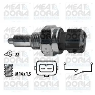 MEATDORIA PEUGEOT Переключатель света задн. хода 605 Meat & Doria 36003
