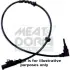 MEATDORIA RENAULT датчик ABS задн.Megane 02-, Scenic, OPEL, FIAT Meat & Doria 90266E (фото 1)