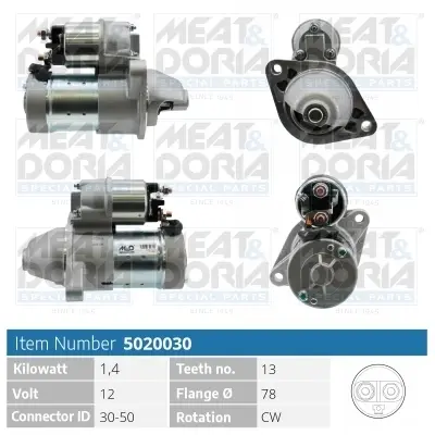 MEATDORIA Стартер ASTRA G 1.7CDTI meat & doria 5020030