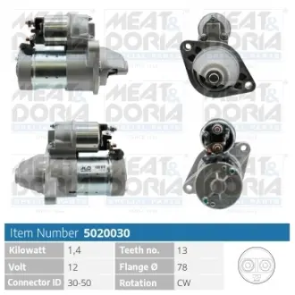 MEATDORIA Стартер ASTRA G 1.7CDTI meat & doria 5020030