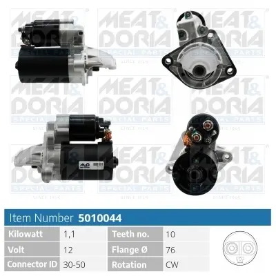 MEATDORIA Стартер FORD FIESTA 1.25 meat & doria 5010044