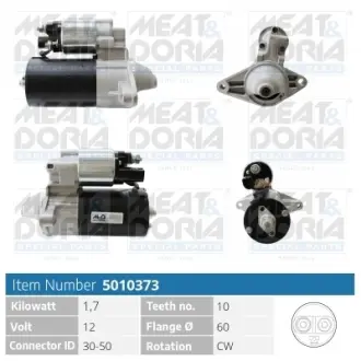 MEATDORIA TOYOTA Стартер AVENSIS 1.6 i 97-00, COROLLA Compact 1.6 97-00 Meat & Doria 5010373