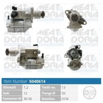 MEATDORIA TOYOTA Стартер CAMRY 2.2 97-02, RAV 4 III (_A3_) 2.0 4WD 06-13 Meat & Doria 5040614