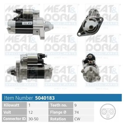 MEATDORIA TOYOTA Стартер YARIS 1.5 01-05 meat & doria 5040183