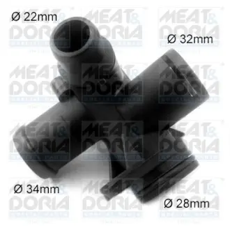 MEATDORIA VW Фланец охлаждающей жидкости Audi A4/6 2.0TFSI 04- meat & doria 93246
