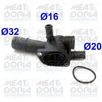 MEATDORIA VW Фланець охолоджувальної рідини Audi 1.4TDI,1.9TDI Meat & Doria 93175