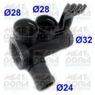 MEATDORIA VW Фланець охолоджувальної рідини Audi 80/100/A6 1.6/2.0 91- Meat & Doria 93105