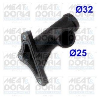 MEATDORIA VW фланець охолоджуючої рідини Golf II,Passat,Seat Toledo 1.8/2.0 16V meat & Doria 93181