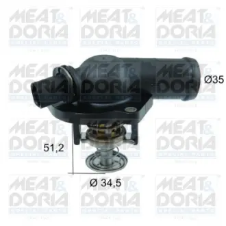 MEATDORIA VW Термостат с корпусом Golf IV (1J1) 1.6 FSI 02-, AUDI A2 (8Z0) 1.6 FSI 02- Meat & Doria 92730