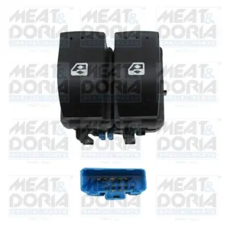 MEATDORIA Выключатель стеклоподьемника RENAULT Megane 02- meat & doria 26102