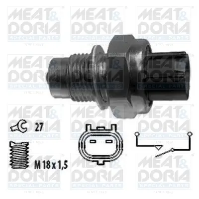 MEATDORIA Выключатель света заднего хода CITROEN C1 1.0 -14 Meat & Doria 36068 (фото 1)