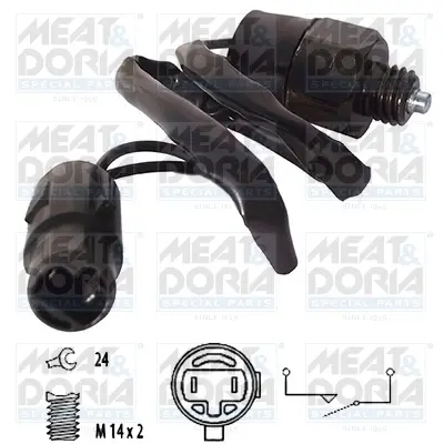 MEATDORIA Выключатель света заднего хода KIA PRIDE 97- meat & doria 36036