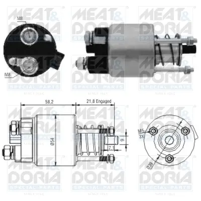 Соленоїд стартера meat & doria 46102