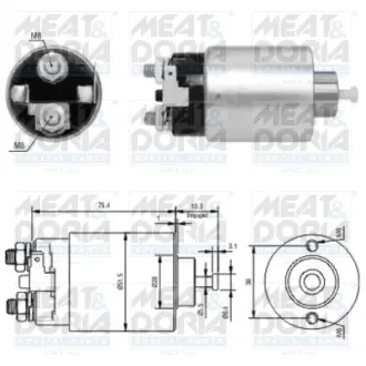Соленоїд стартера meat & doria 46178