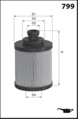 Фільтр оливи MECAFILTER ELH4560