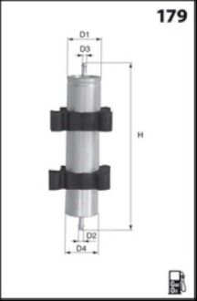 Дизельний паливний фільтр mecafilter ELG5300