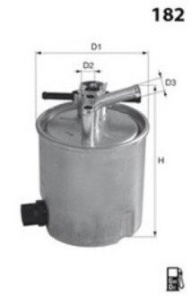 Дизельний паливний фільтр mecafilter ELG5356