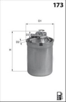 Дизельный топливный фильтр mecafilter ELG5415