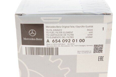 Фiльтр паливний mercedes 6540920100