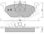 Комплект гальмівних колодок (дискових) metelli 2202110