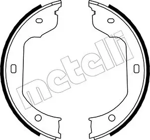 Комплект гальмівних колодок (барабанних) metelli 530019 Бмв E63
