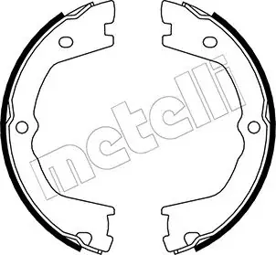 Комплект гальмівних колодок (барабанних) metelli 530086