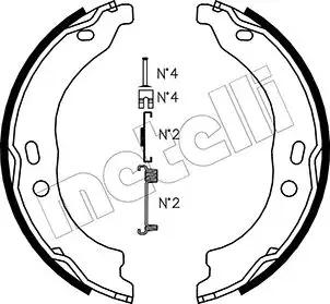 Комплект гальмівних колодок (барабанних) Metelli 530095K (фото 1)