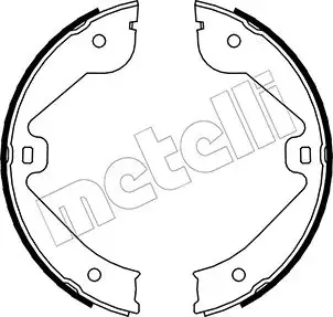 Комплект гальмівних колодок (барабанних) metelli 530244