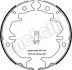 Комплект гальмівних колодок (барабанних) metelli 530442