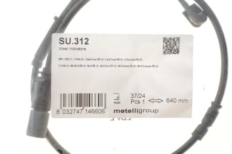 Датчик зносу гальмівних колодок metelli SU312