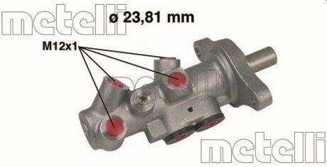 Циліндр гальмівний головний metelli 05-0295 на Фольксваген Гольф 4