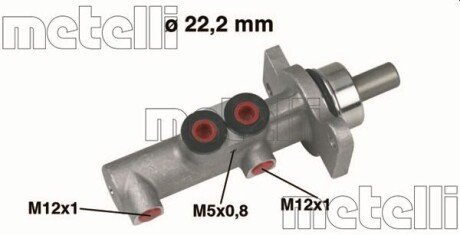 Циліндр гальмівний головний metelli 05-0423