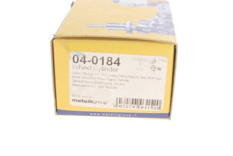 Циліндр гальмівний робочий metelli 040184