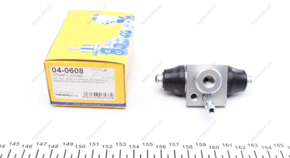 Циліндр гальмівний робочий metelli 04-0608