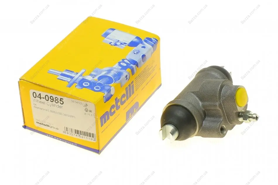 Циліндр гальмівний робочий metelli 040985
