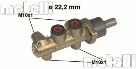 Циліндр гідравлічний гальмівний metelli 05-0217 на Фиат Палио