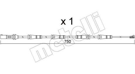 Датчик зносу гальмівних колодок metelli SU.373