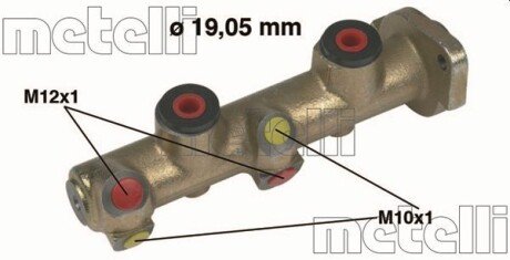 Главный тормозной цилиндр metelli 05-0077