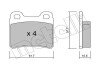 Комплект гальмівних колодок (дискових) metelli 22-0141-0