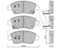 Комплект гальмівних колодок (дискових) metelli 22-0175-0