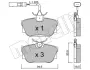 Комплект гальмівних колодок (дискових) metelli 22-0346-1