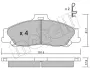 Комплект гальмівних колодок (дискових) metelli 22-0479-0