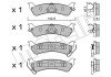 Комплект гальмівних колодок (дискових) metelli 22-0527-0