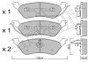 Комплект гальмівних колодок (дискових) metelli 22-0625-0