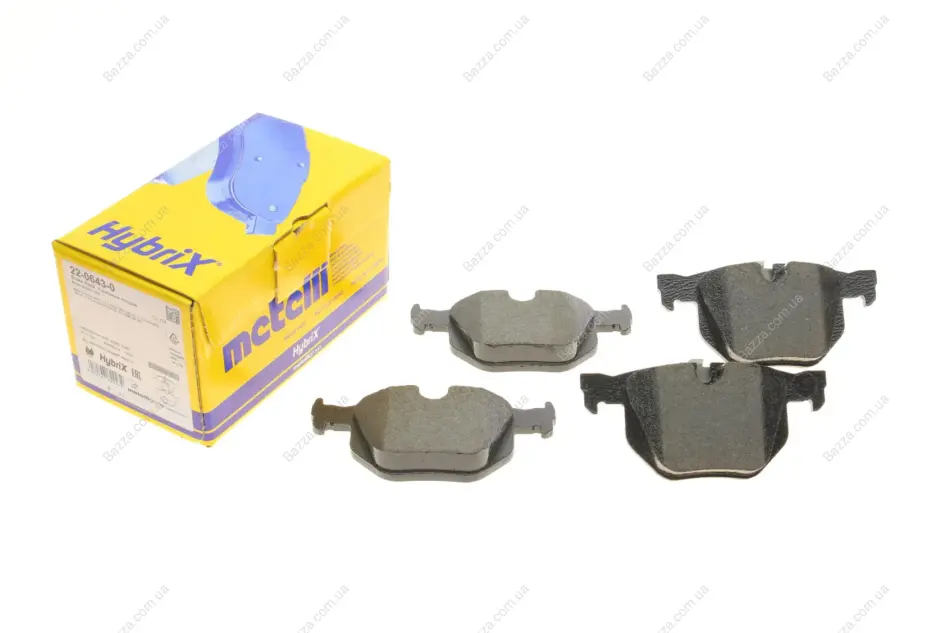 Комплект гальмівних колодок (дискових) Metelli 22-0643-0 (фото 1)
