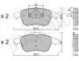 Комплект гальмівних колодок (дискових) Metelli 22-0803-1 (фото 1)