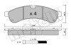 Комплект гальмівних колодок (дискових) metelli 22-0851-0