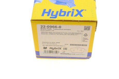 Комплект гальмівних колодок metelli 2209660