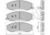 Передні тормозні (гальмівні) колодки metelli 22-0364-0