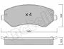 Передние тормозные колодки metelli 22-0524-0